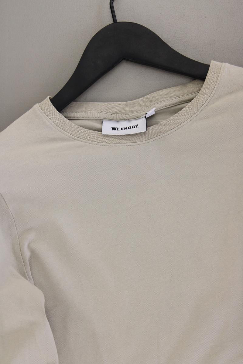 Weekday Cropped Shirt Gr. XL Langarm grau