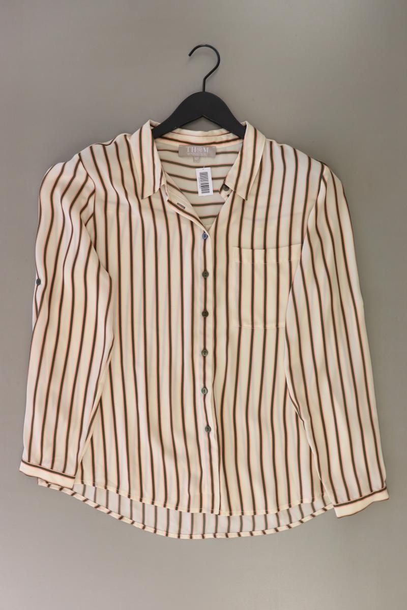 Thom by Thomas Rath Langarmbluse Gr. 42 gestreift creme aus Polyester