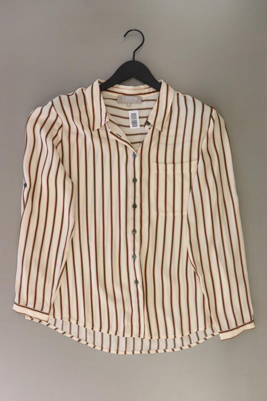 Thom by Thomas Rath Langarmbluse Gr. 42 gestreift creme aus Polyester