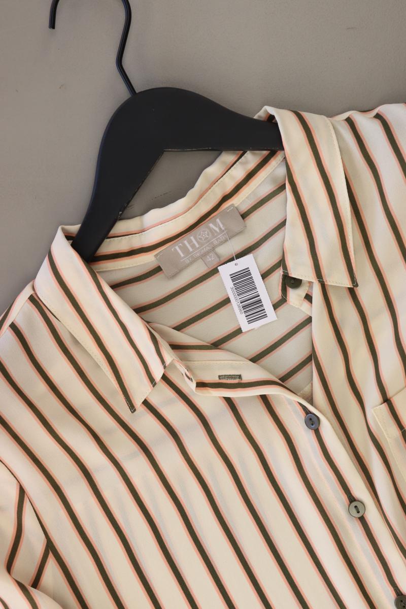 Thom by Thomas Rath Langarmbluse Gr. 42 gestreift creme aus Polyester