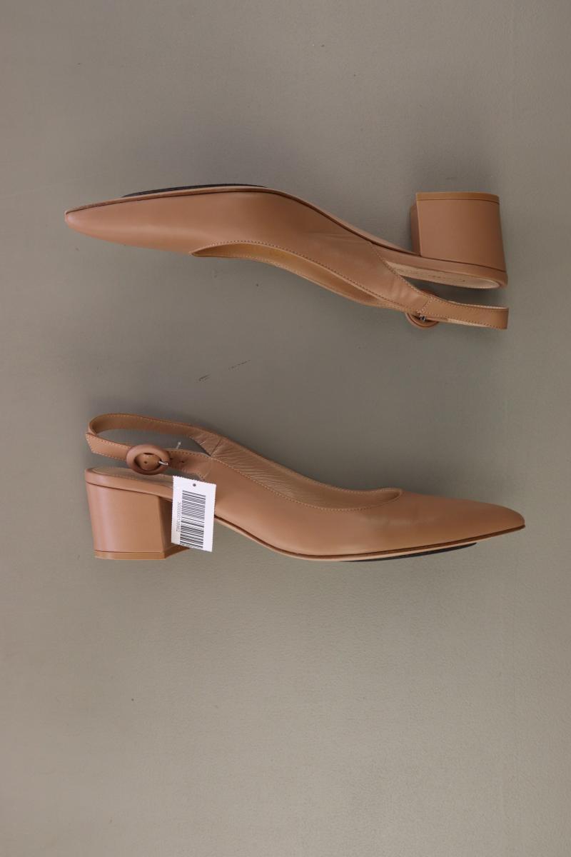 Gianvito Rossi Sling-Back Pumps Gr. 37 braun aus Leder