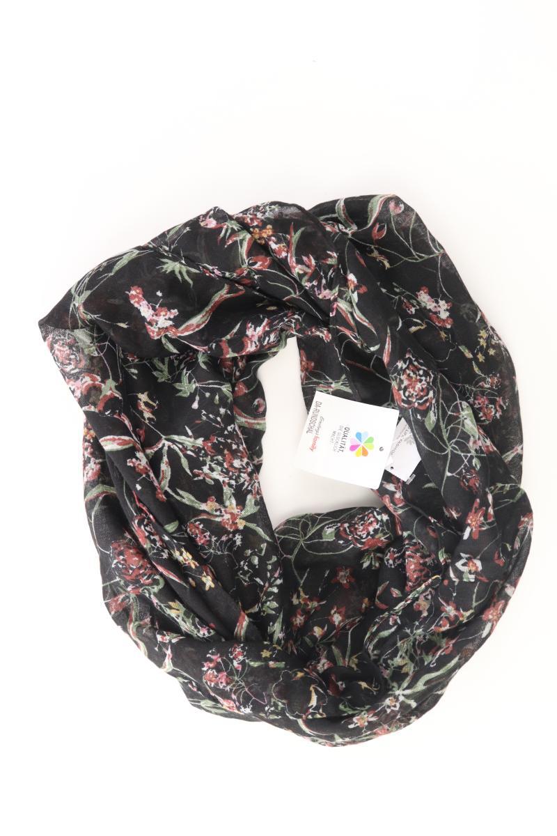 Tuch mit Blumenmuster neu mit Etikett schwarz