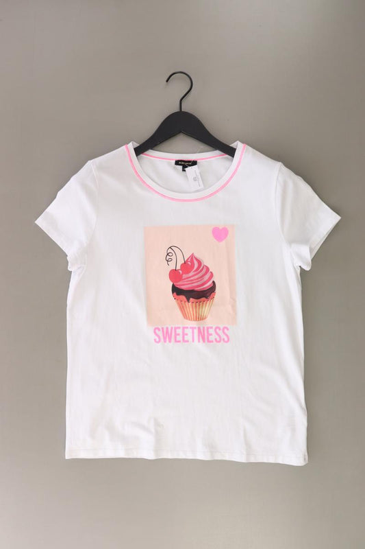 More&More Printshirt Gr. 40 Kurzarm weiß aus Baumwolle
