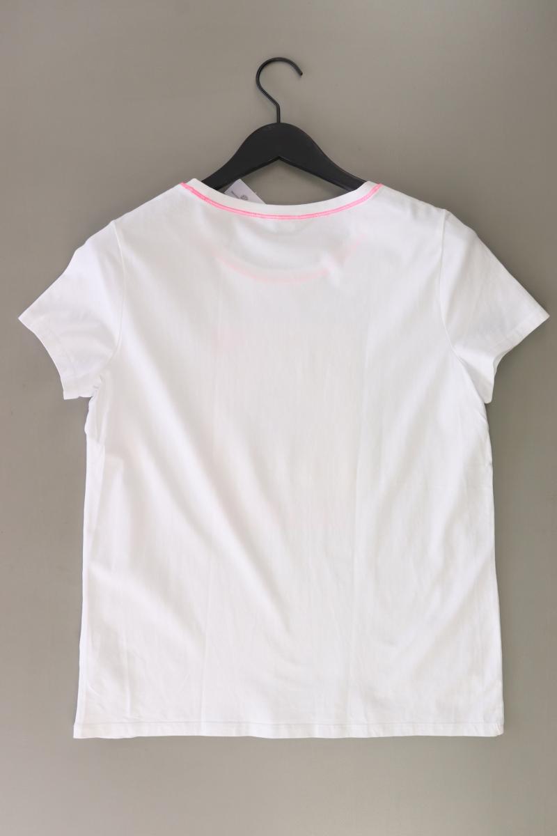 More&More Printshirt Gr. 40 Kurzarm weiß aus Baumwolle