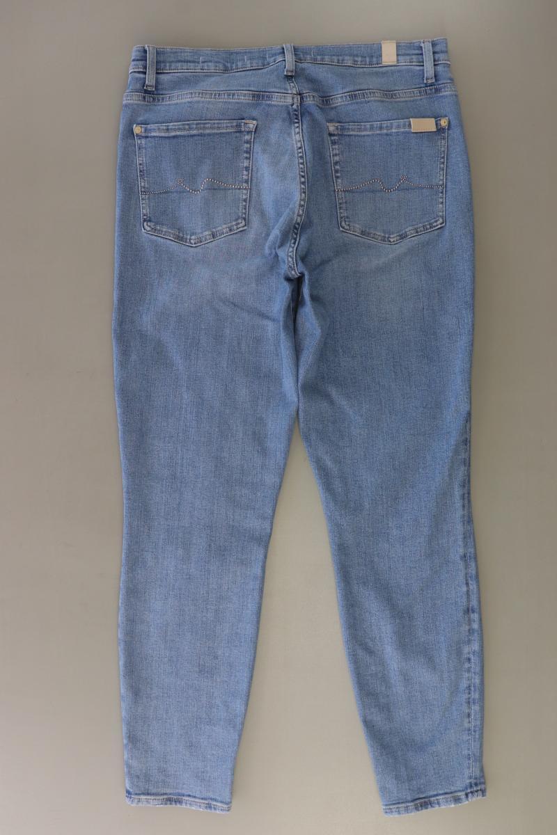 7 For All Mankind Skinny Jeans Gr. W32 blau aus Baumwolle