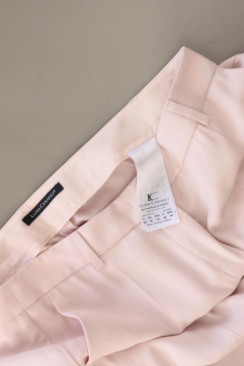 Luisa Cerano Stoffhose Gr. 42 rosa aus Lyocell