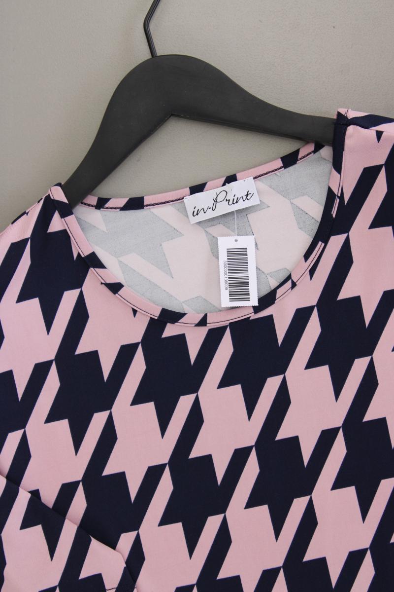 in-Print T-Shirt Gr. M neuwertig Kurzarm mehrfarbig aus Polyester