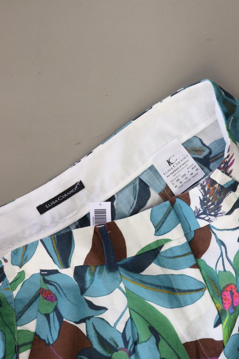 Luisa Cerano Shorts Gr. 42 mit Blumenmuster mehrfarbig