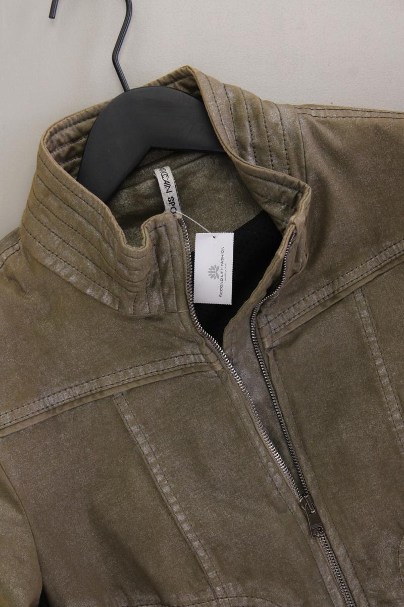 Marc Cain Sports Übergangsjacke Gr. 36 olivgrün aus Baumwolle