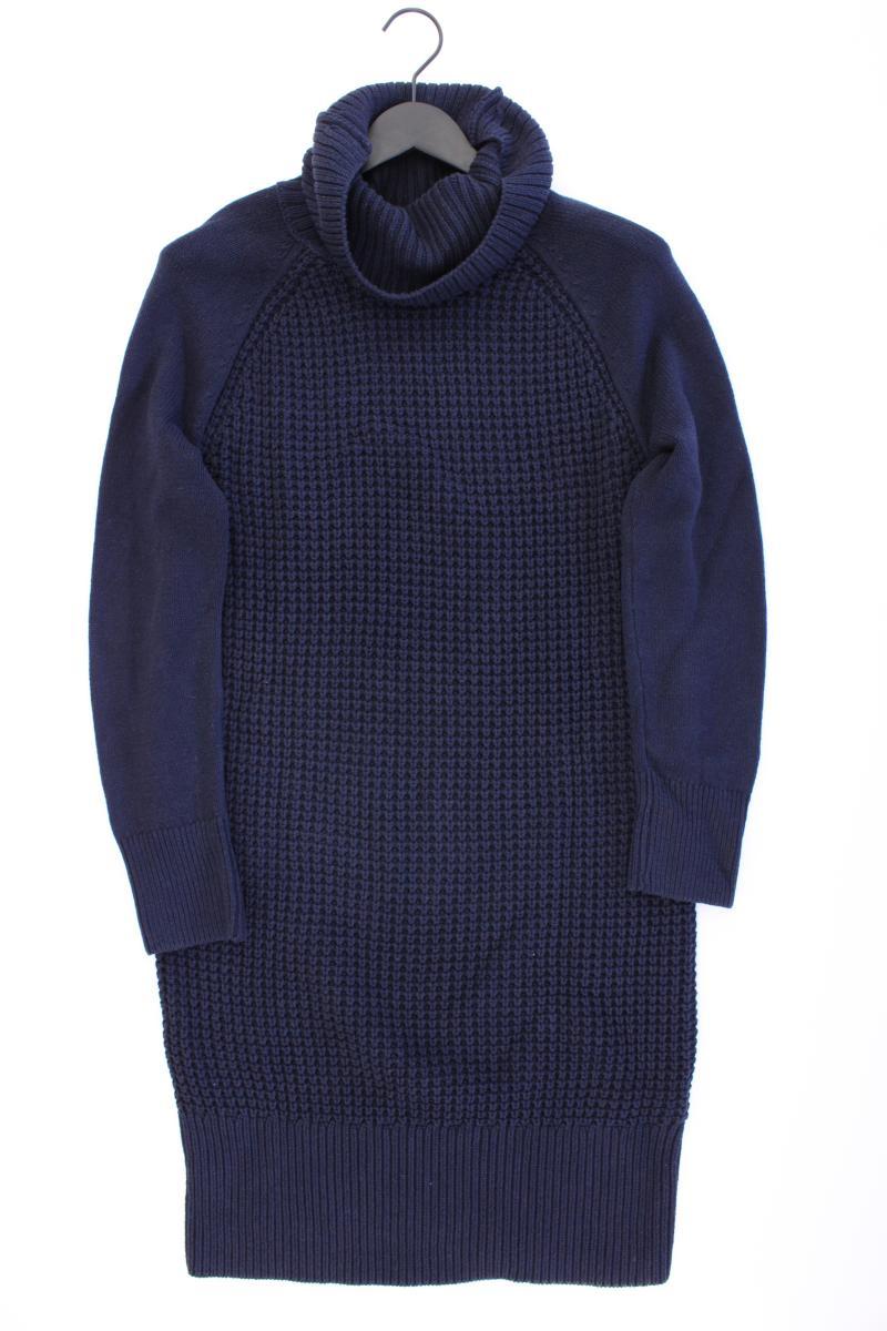 edc by Esprit Strickkleid Gr. L Langarm blau aus Baumwolle