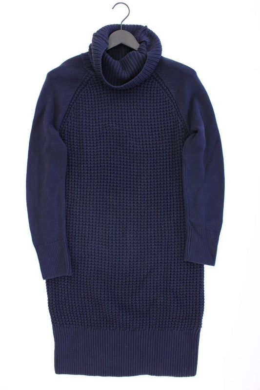 edc by Esprit Strickkleid Gr. L Langarm blau aus Baumwolle