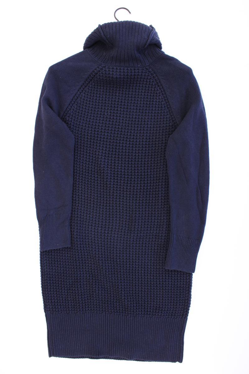 edc by Esprit Strickkleid Gr. L Langarm blau aus Baumwolle