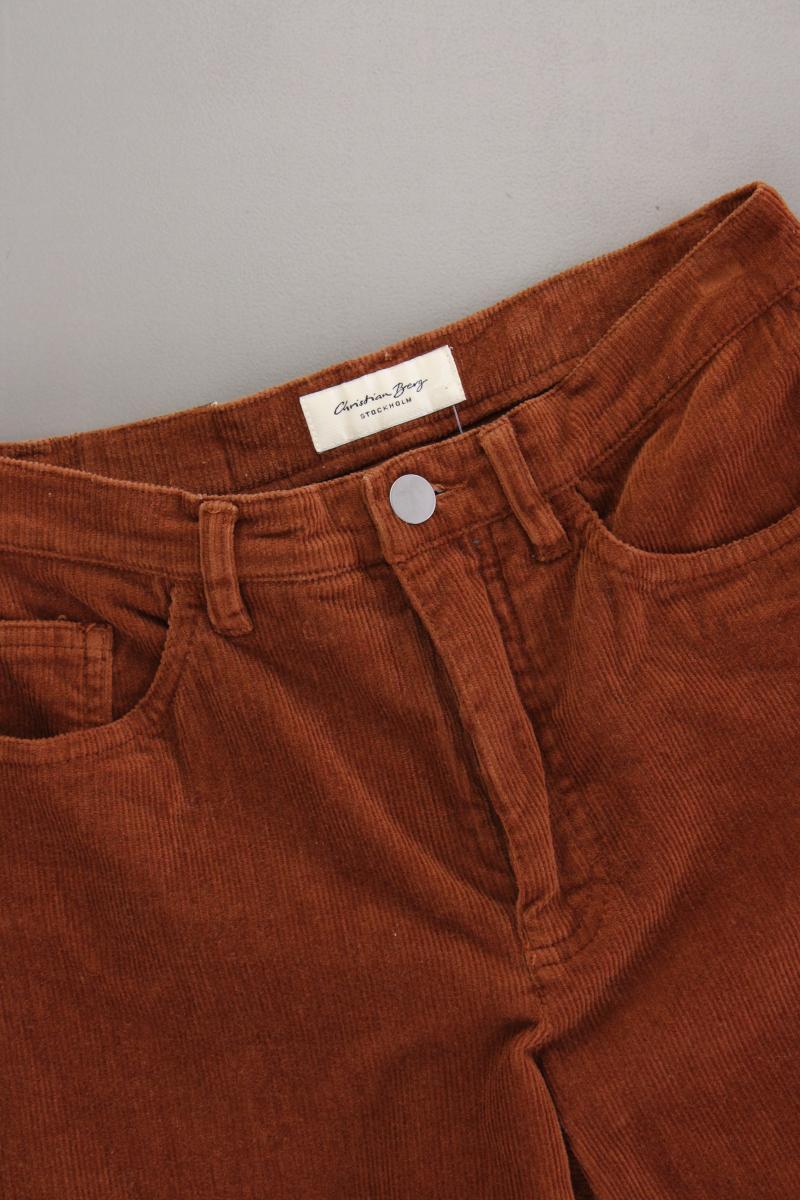 Christian Berg Cordhose Gr. 34 braun aus Baumwolle