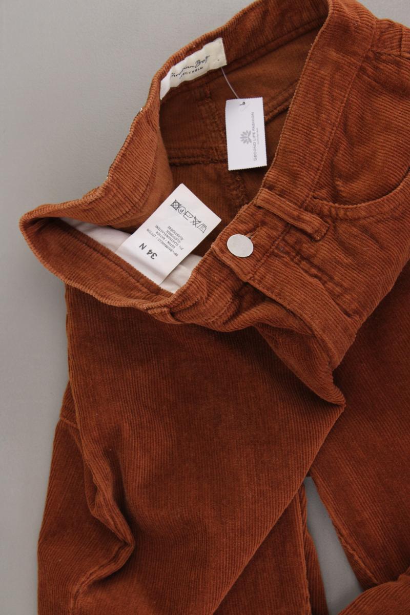 Christian Berg Cordhose Gr. 34 braun aus Baumwolle