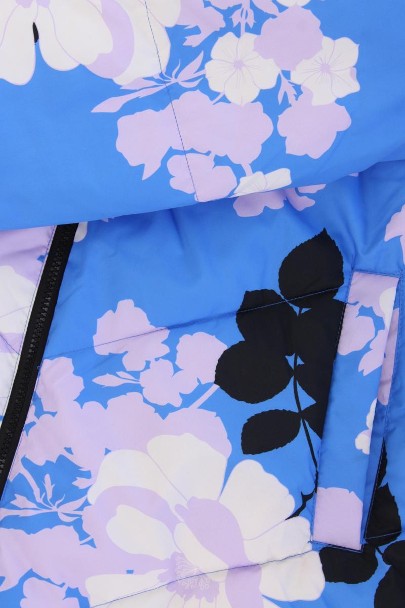 Zizzi Wintermantel Gr. 46/48 mit Blumenmuster neuwertig blau
