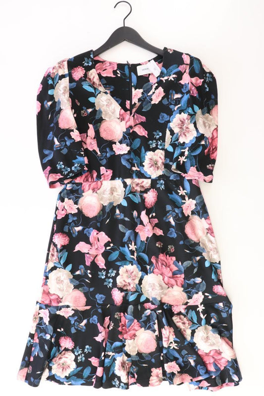 Erdem Kurzarmkleid Gr. 44 mit Blumenmuster mehrfarbig aus Viskose