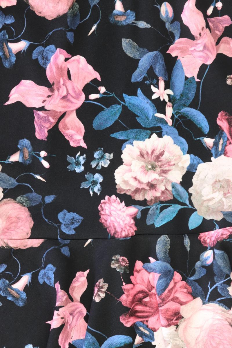 Erdem Kurzarmkleid Gr. 44 mit Blumenmuster mehrfarbig aus Viskose
