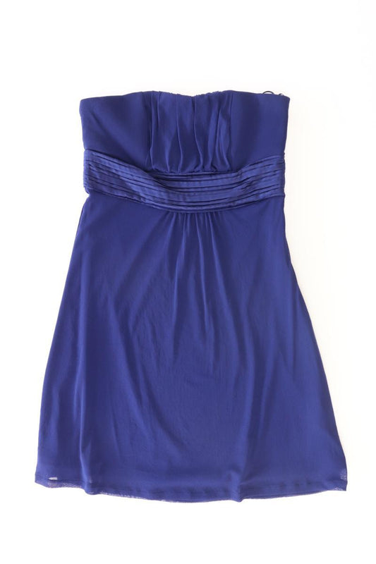 s.Oliver Bandeaukleid Gr. 36 Ärmellos blau aus Baumwolle