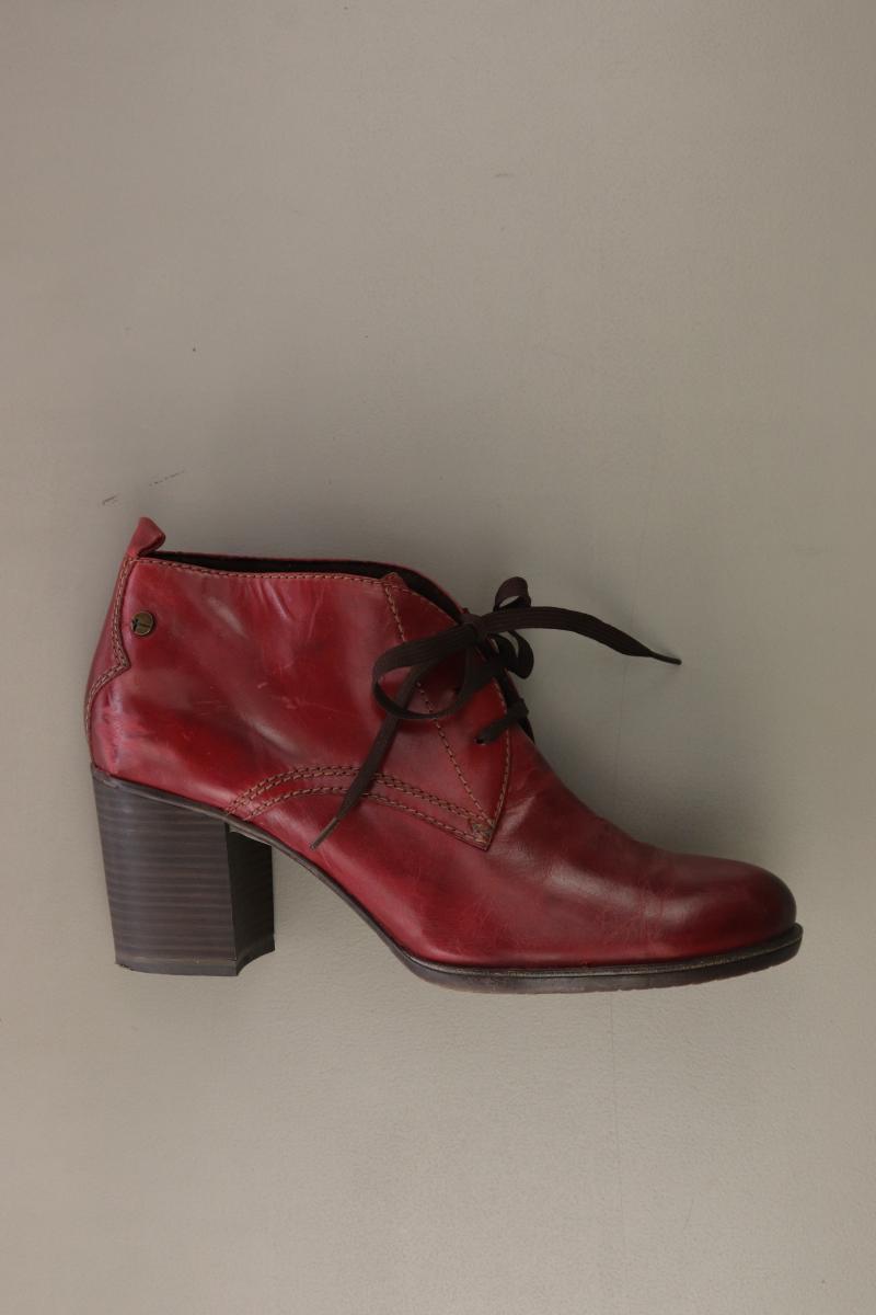 Tamaris Stiefeletten Gr. 40 rot aus Leder