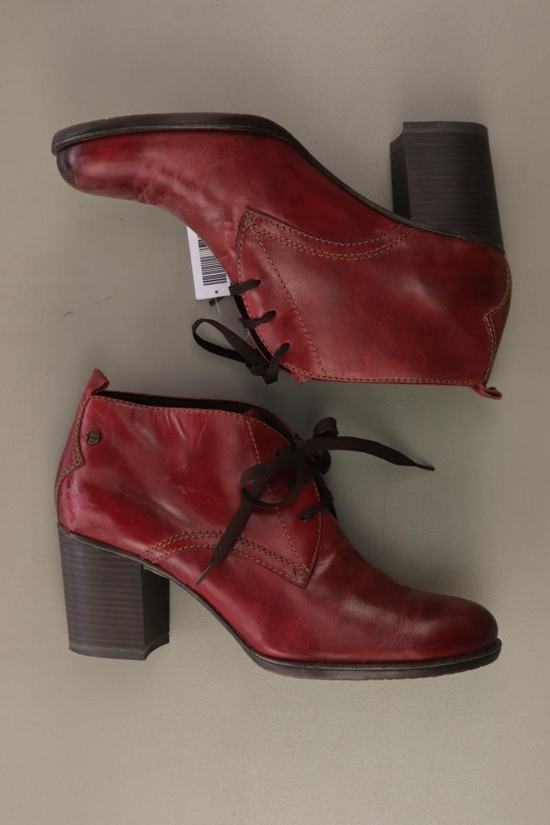 Tamaris Stiefeletten Gr. 40 rot aus Leder
