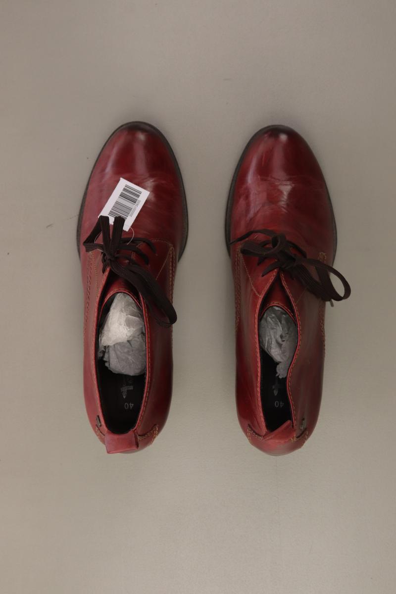 Tamaris Stiefeletten Gr. 40 rot aus Leder