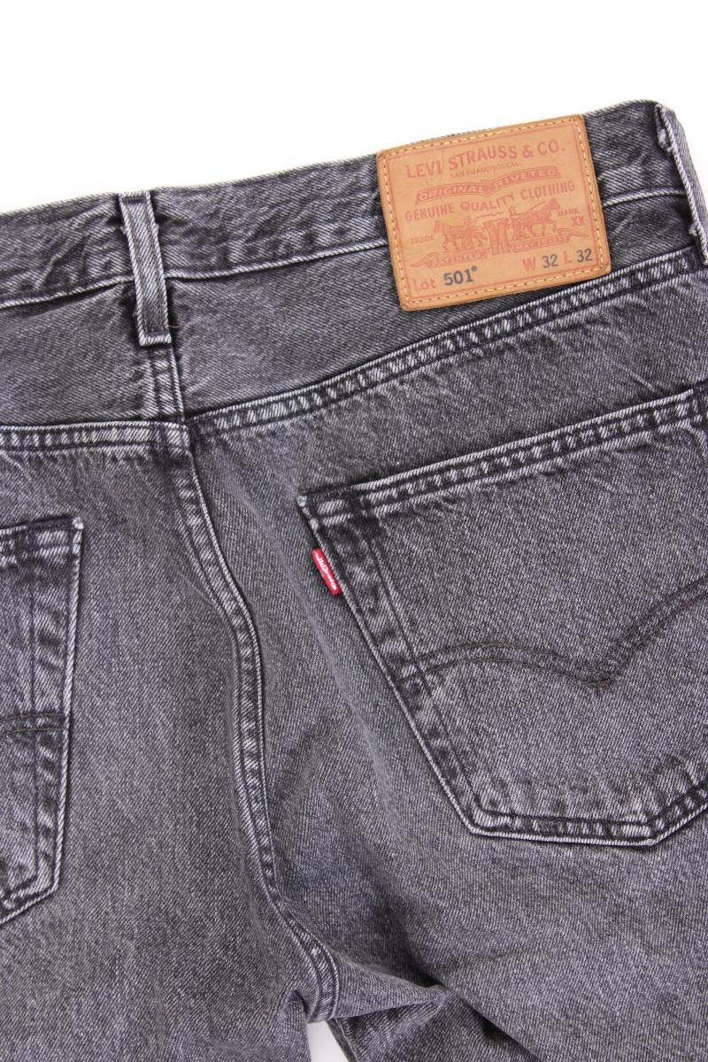 Levi's Straight Jeans für Herren Gr. W32/L32 grau aus Baumwolle