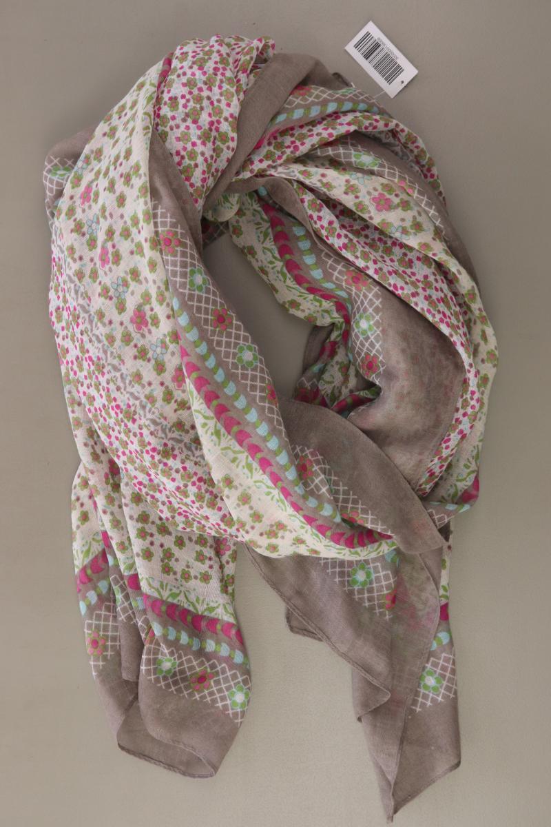 Tuch mit Blumenmuster grau