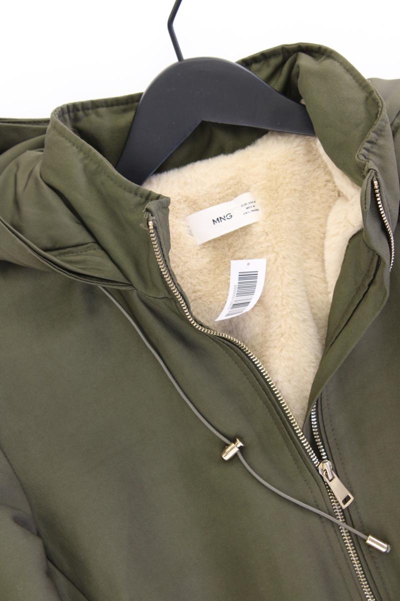 Mango Kapuzenjacke Gr. M olivgrün aus Polyester