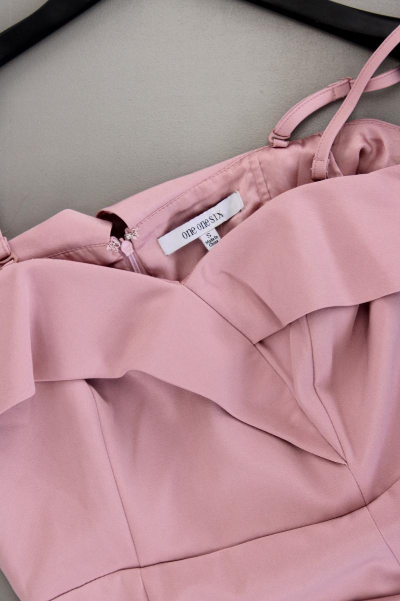 One One Six Abendkleid Gr. S neu mit Etikett Träger rosa aus Polyester