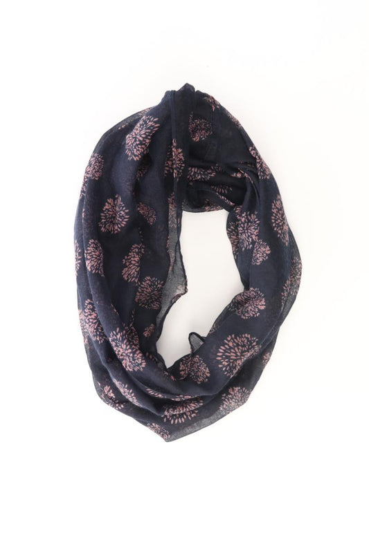 Tuch mit Blumenmuster schwarz