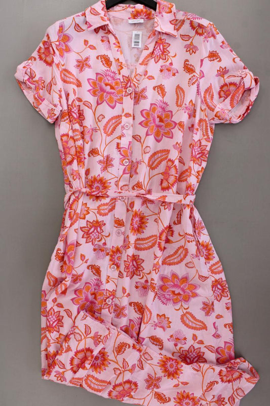 Lascana Kurzarmkleid Gr. 46 neuwertig mit Gürtel rosa aus Viskose
