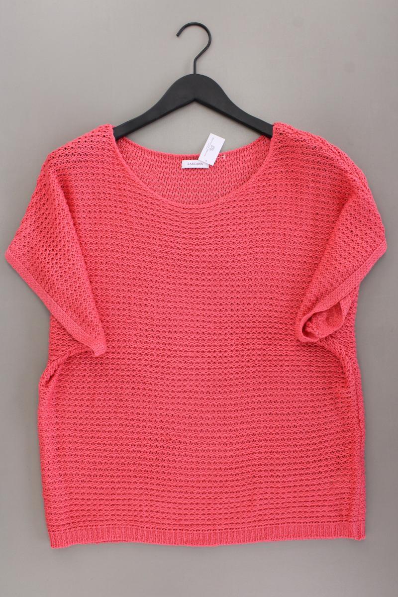 Lascana Strickshirt Gr. 44/46 neuwertig Kurzarm rosa aus Polyacryl