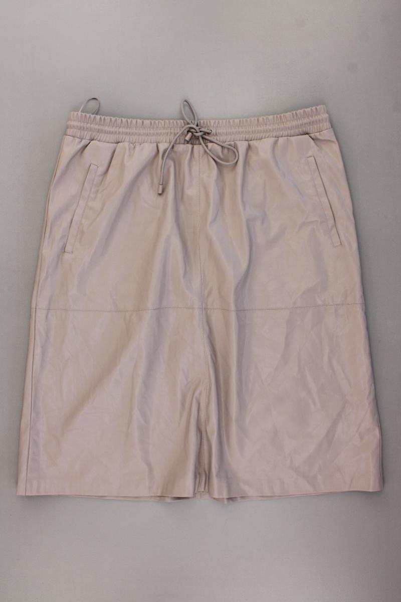 Esprit Kunstlederrock Gr. 44 grau aus Polyester