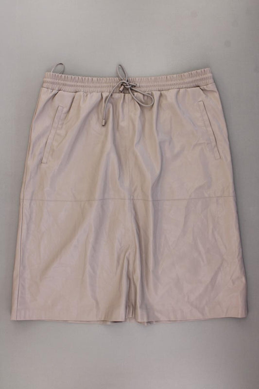 Esprit Kunstlederrock Gr. 44 grau aus Polyester