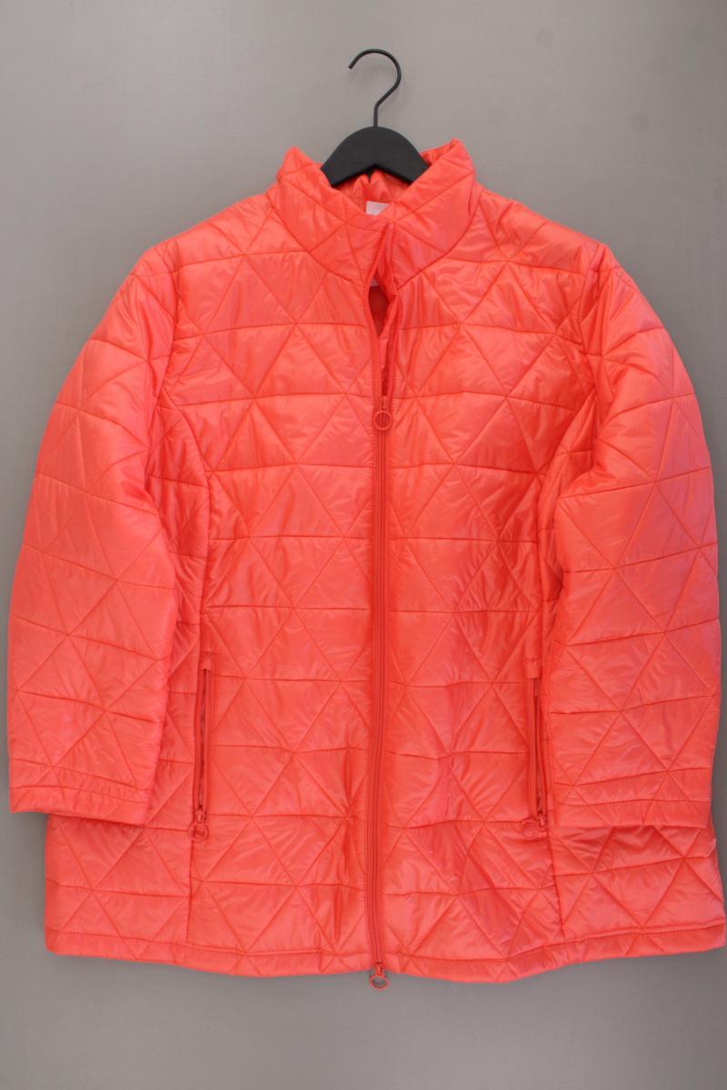 Janet & Joyce Lange Jacke Gr. 52 neuwertig orange aus Polyester