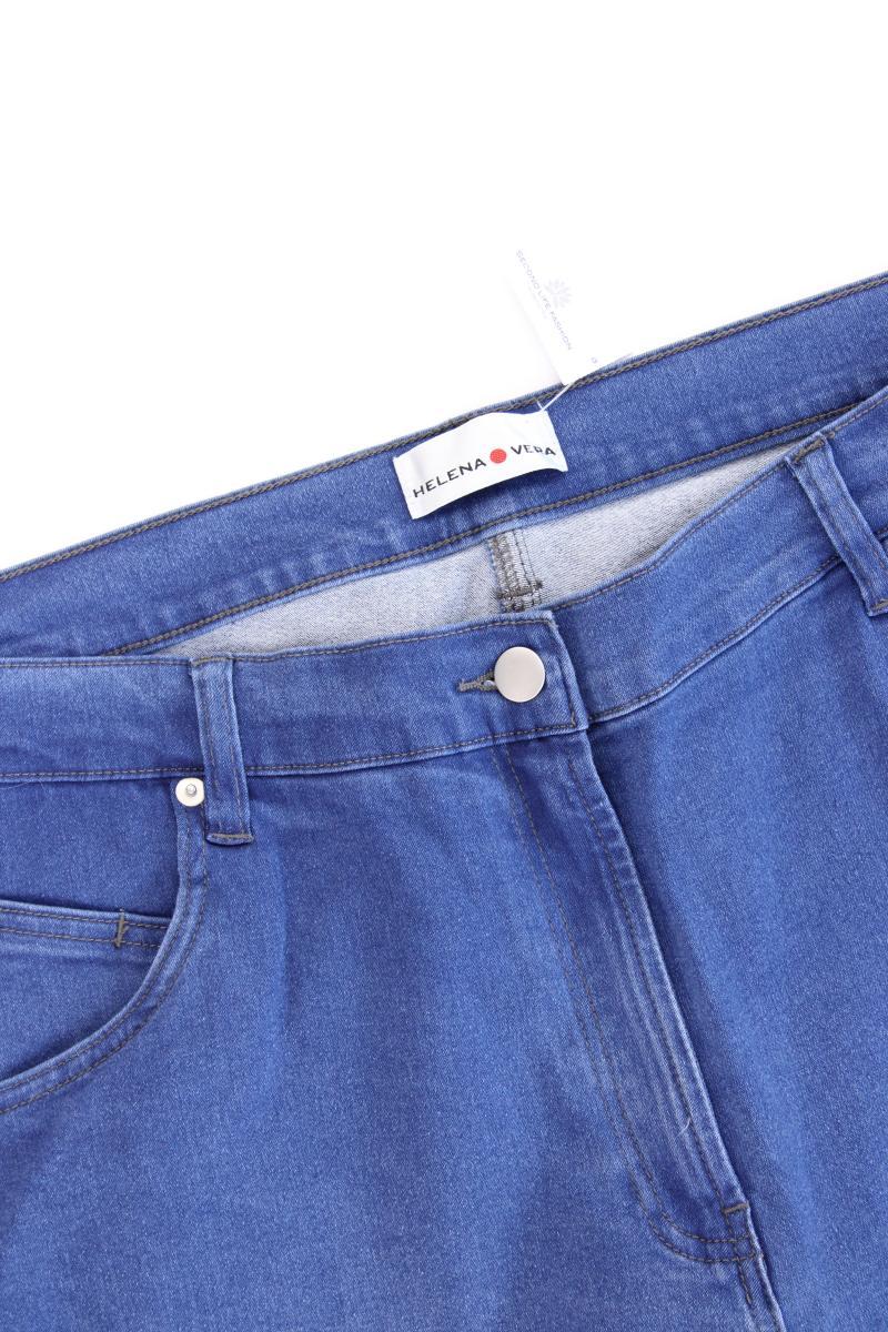 Helena Vera Straight Jeans Gr. 48 blau aus Baumwolle