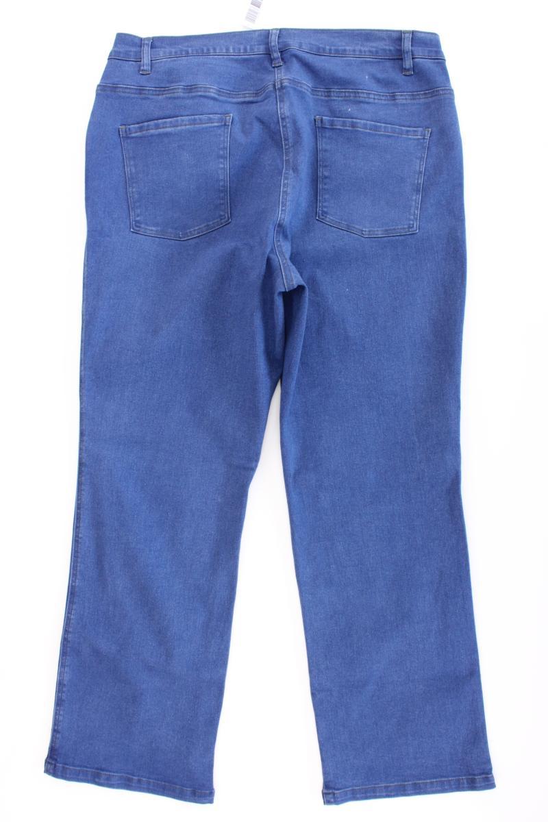 Helena Vera Straight Jeans Gr. 48 blau aus Baumwolle