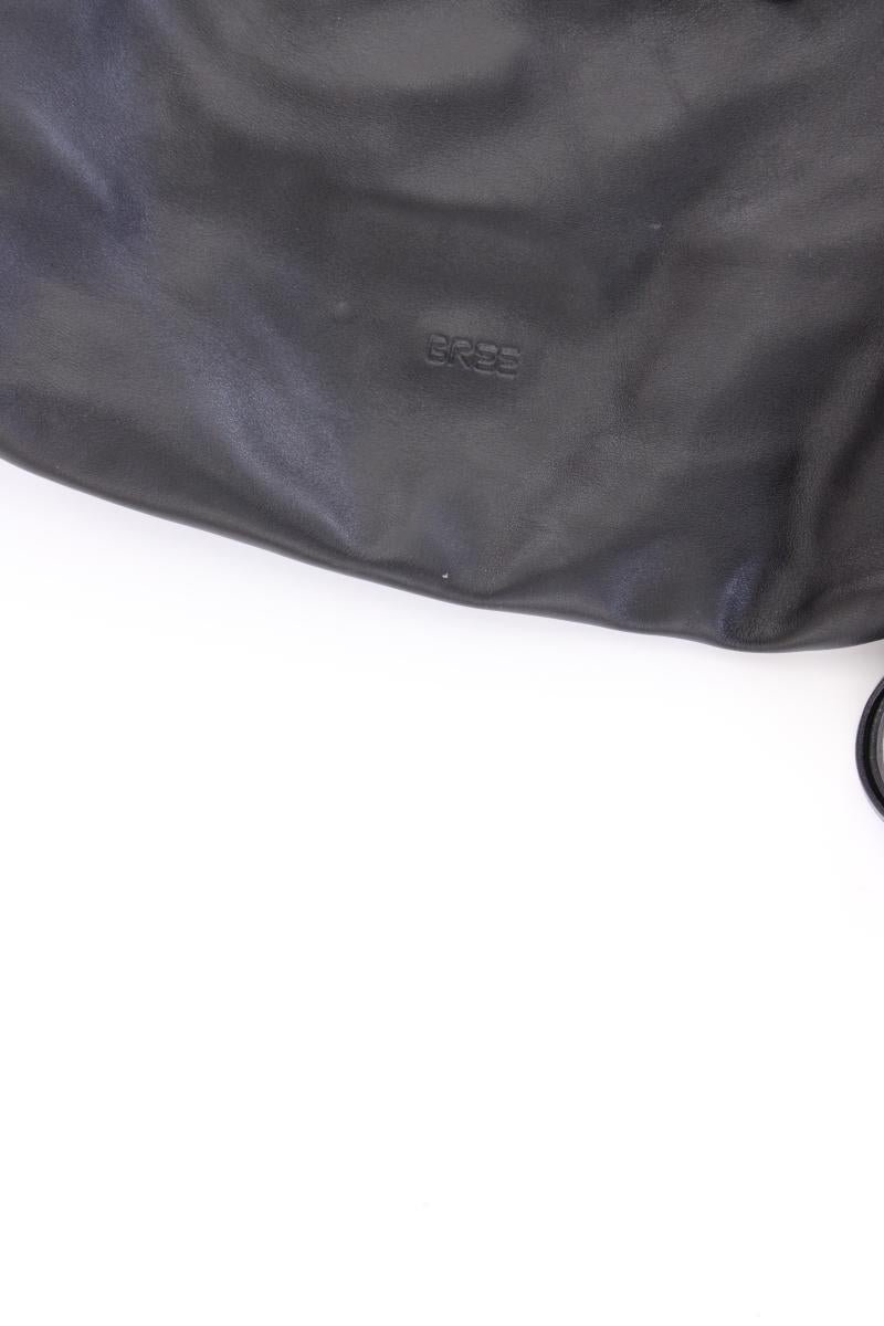 Bree Leder Rucksack schwarz