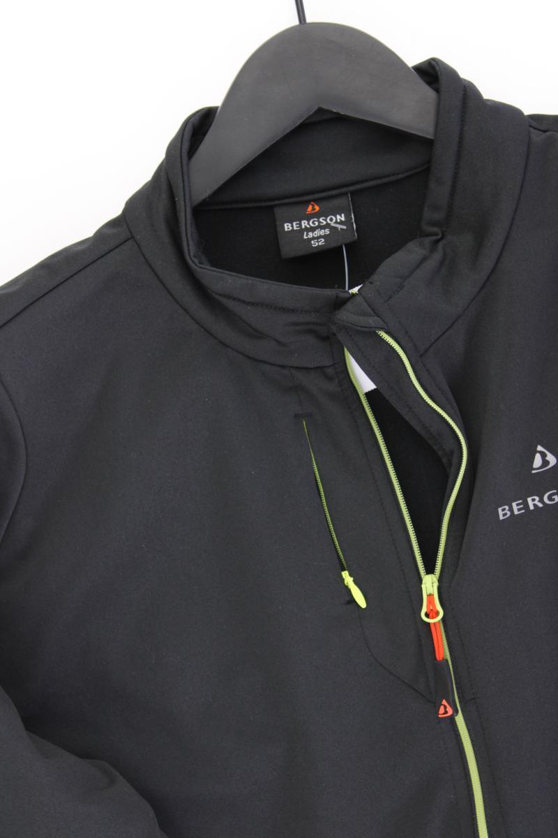 Bergson Softshelljacke Gr. 52 schwarz aus Polyester