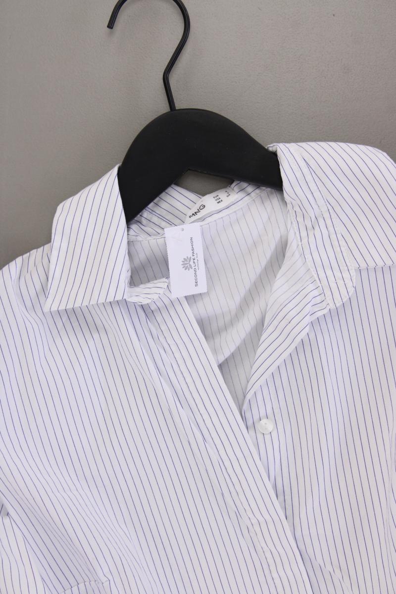 Mango Langarmbluse Gr. S gestreift blau