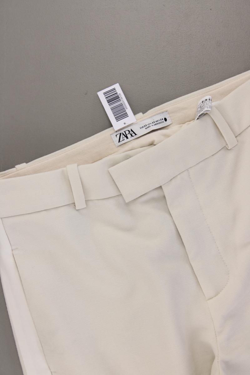 Zara Stoffhose Gr. XS creme aus Viskose