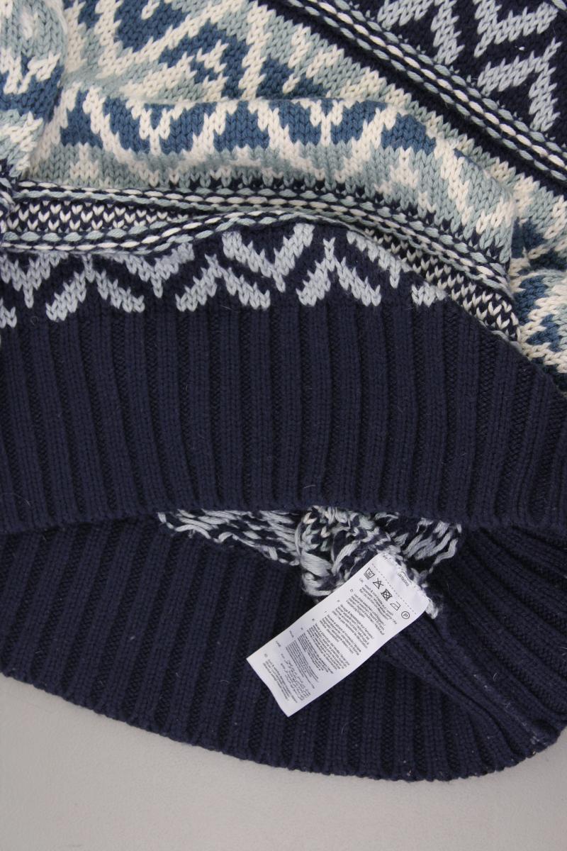 edc by Esprit Grobstrickpullover Gr. M mit Faire-Isle-Muster blau aus Polyacryl