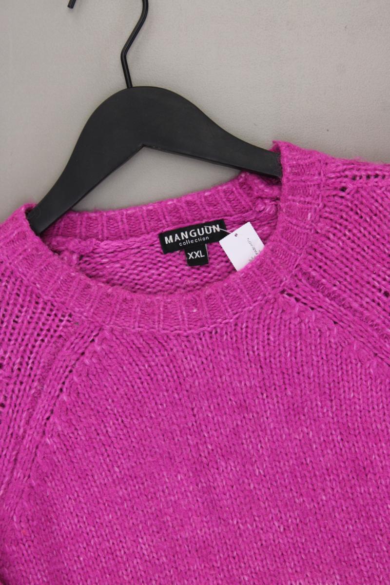 Manguun Grobstrickpullover Gr. XXL lila aus Polyacryl