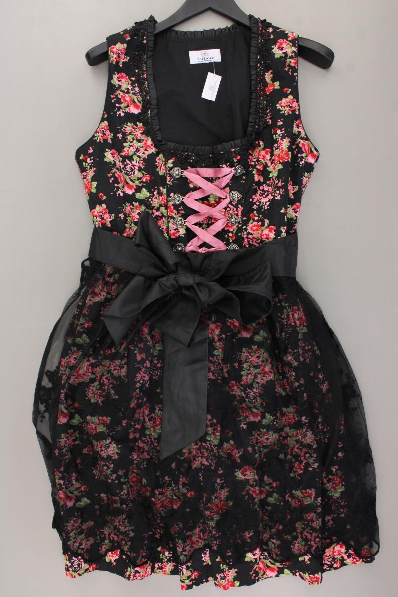Edelnice Dirndl Gr. 46 mit Blumenmuster Ärmellos mehrfarbig