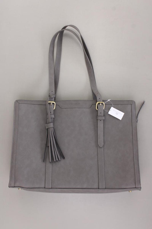 Schultertasche grau aus Kunstleder