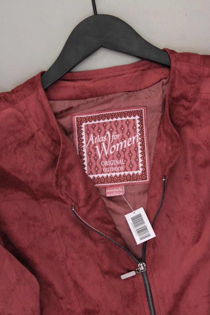Atlas For Women Samtjacke Gr. 44/46 neuwertig mit Nieten rosa aus Polyester