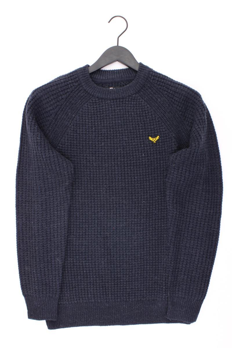 Threadbare Pullover mit Wolle für Herren Gr. M blau aus Polyacryl