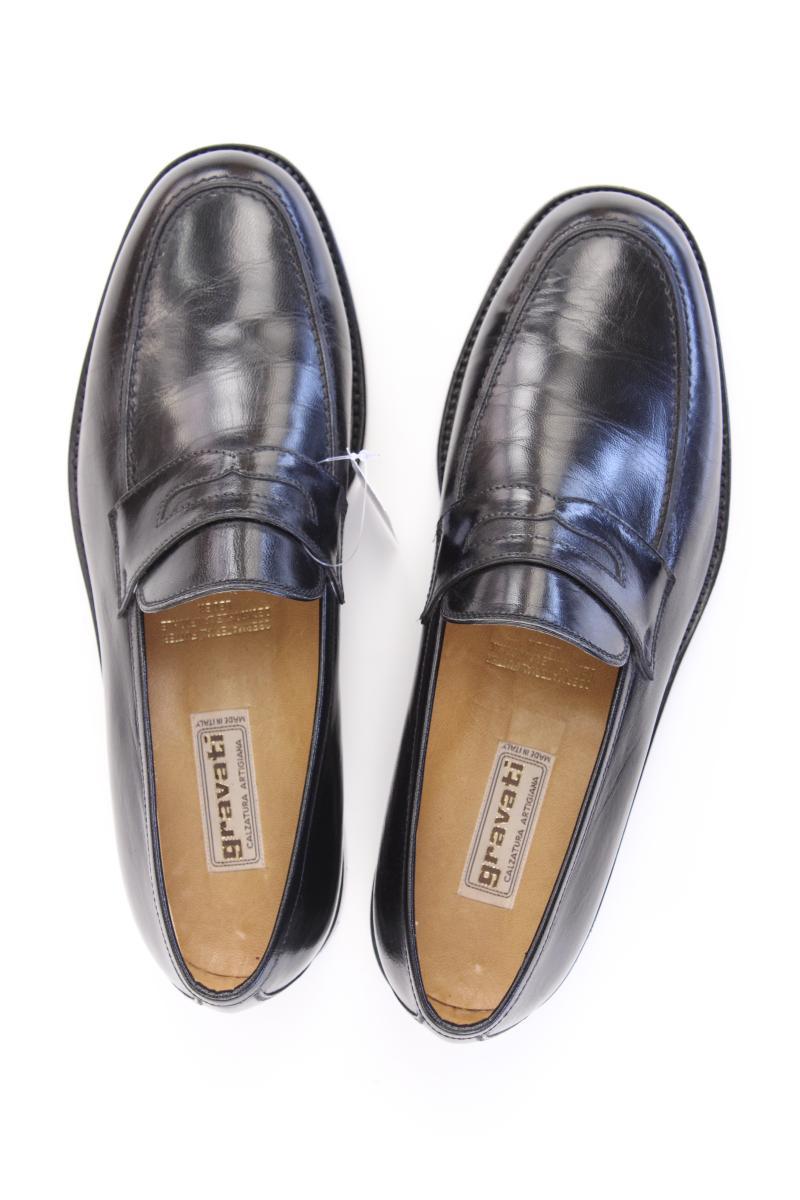 Gravati Loafers Halbschuhe Gr. 8,5 für Herren Gr. 41,5 schwarz aus Leder