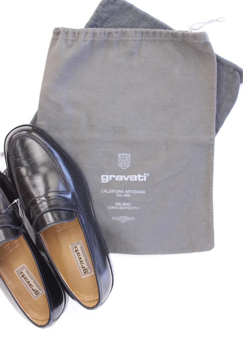 Gravati Loafers Halbschuhe Gr. 8,5 für Herren Gr. 41,5 schwarz aus Leder