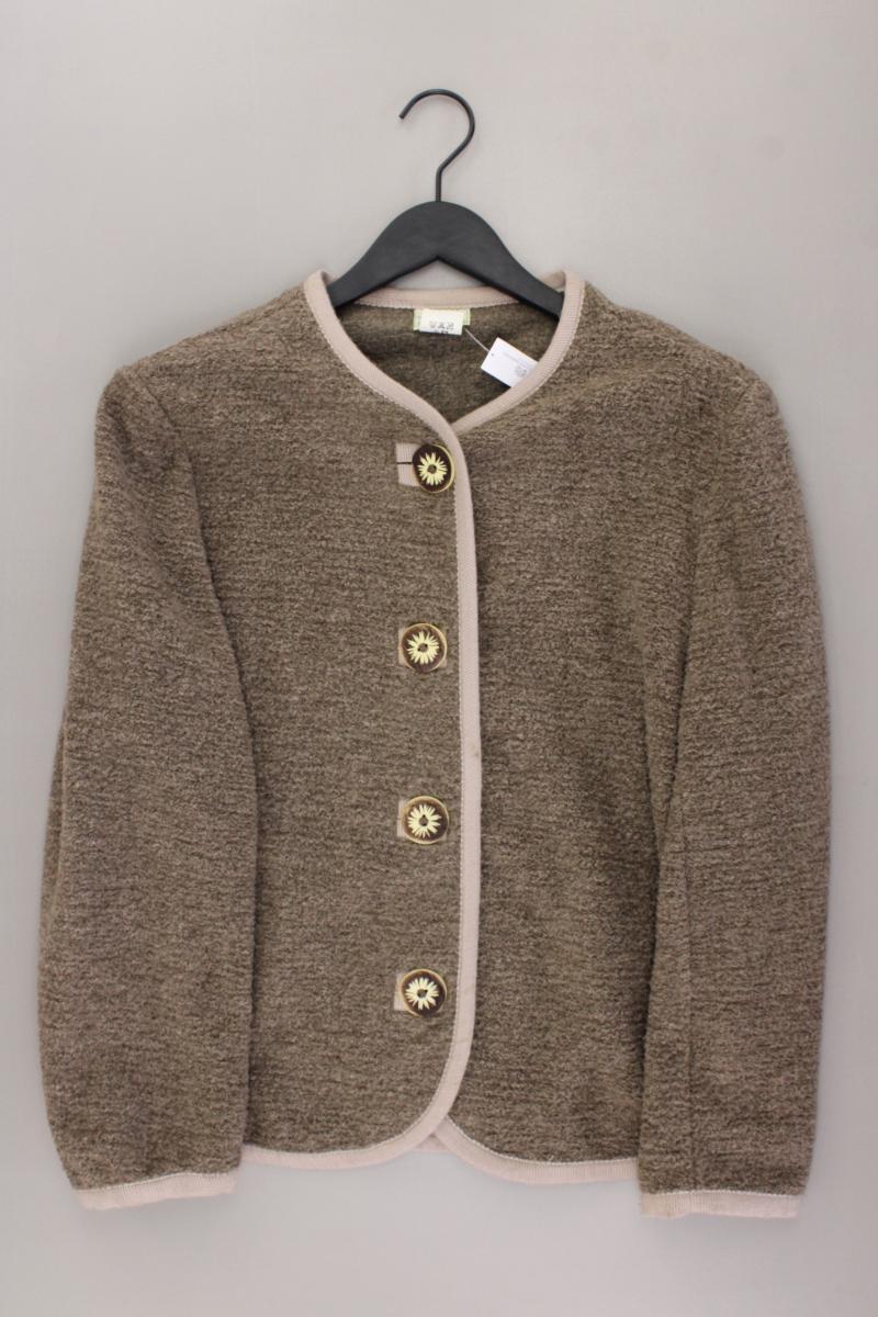Folk Line Trachtenjacke Gr. 40 Vintage braun aus Polyacryl